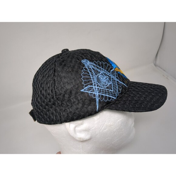 Freemason Mesh Vented Baseball Cap Hat Golden Standard‎ Masonic Symbol Vintage - Picture 2 of 6